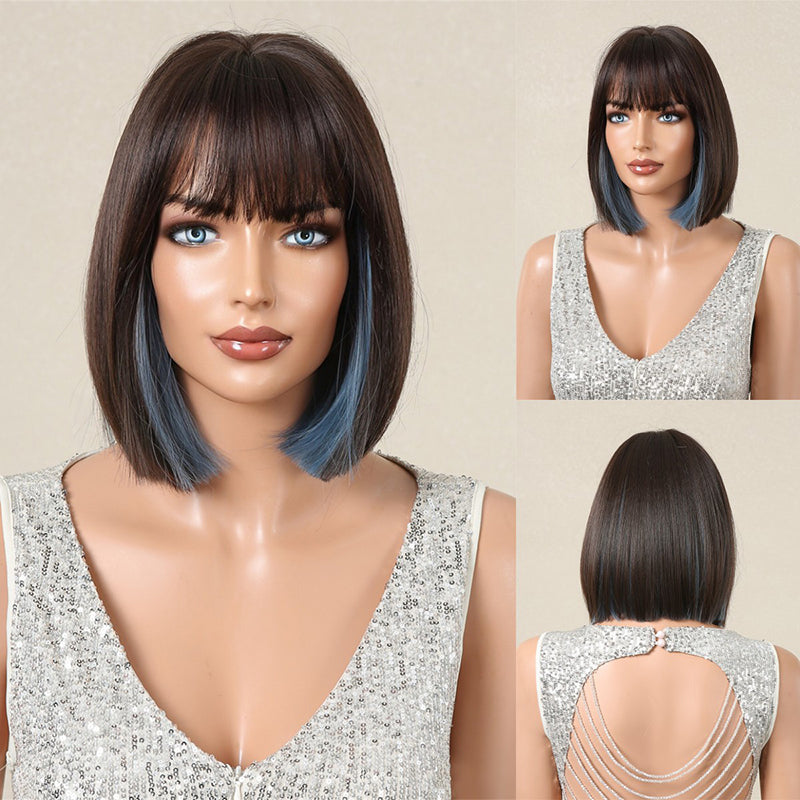 aoxuan Wig 7(Starting batch 100) European and American short hair wig Bob natural full head set