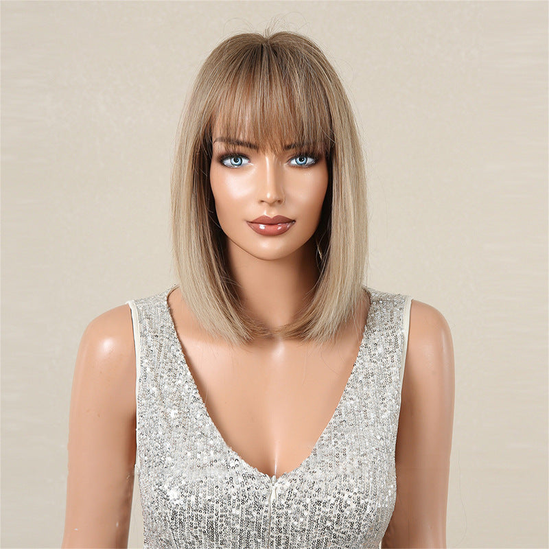 aoxuan Wig 7(Starting batch 100) European and American short hair wig Bob natural full head set
