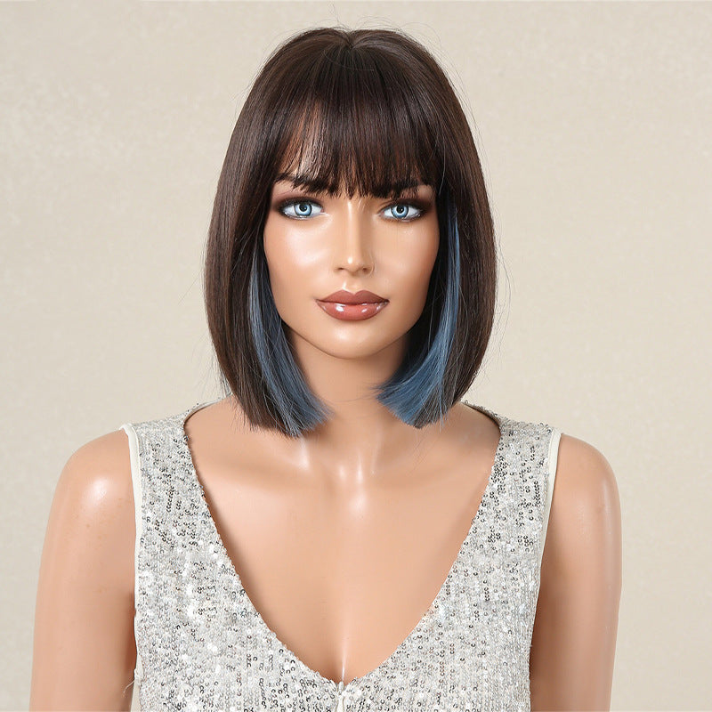 aoxuan Wig 7(Starting batch 100) European and American short hair wig Bob natural full head set