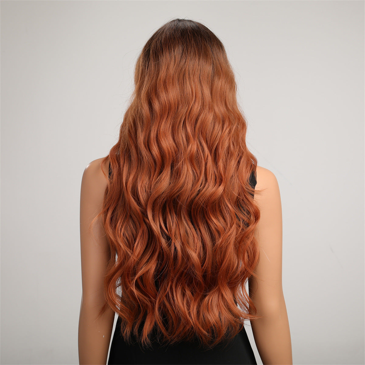 aoxuan temu Wig 02(Starting batch 100) Midsection gradient wig Long curly wig