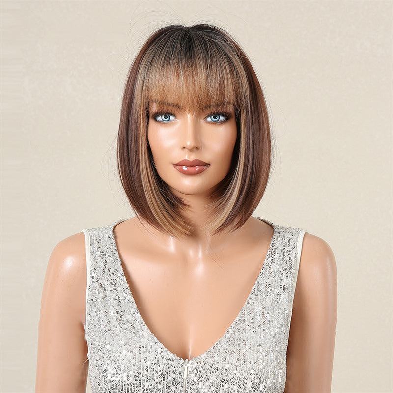 aoxuan Wig 7(Starting batch 100) European and American short hair wig Bob natural full head set