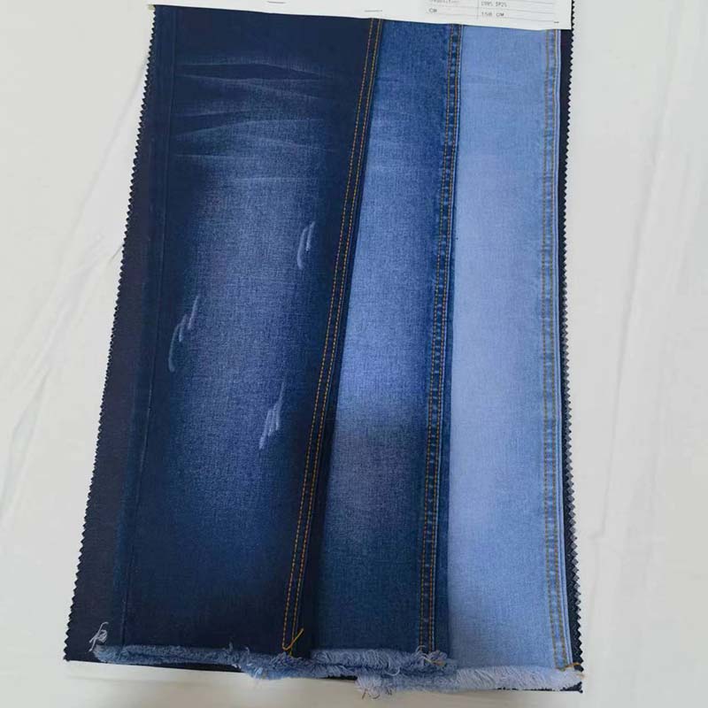ZHENGNENGLIANG Denim fabric A12670 Denim pure cotton washed elastic denim fabric washed denim fabric