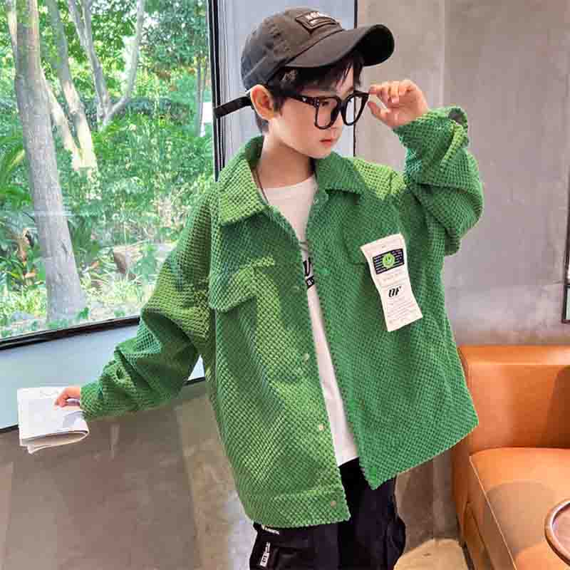 ZHONGRUI Autumn 2022 polka-dot corduroy coat