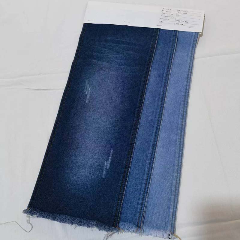 ZHENGNENGLIANG Denim fabric DF1125-7 Denim pure cotton washed elastic denim fabric washed denim fabric