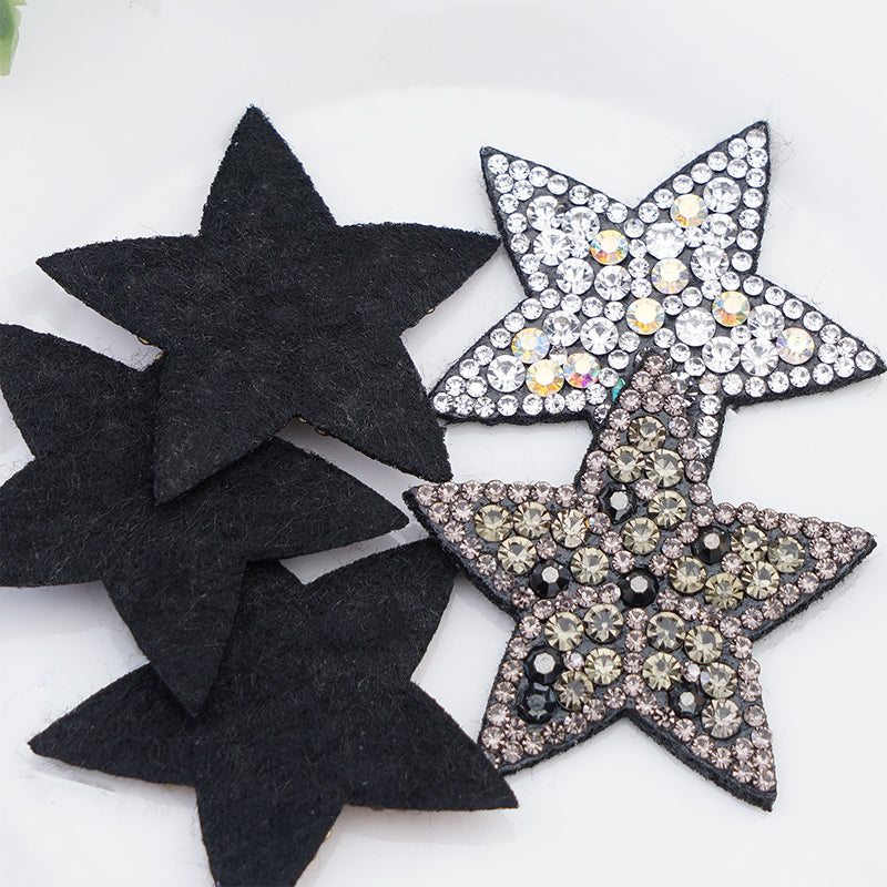 ZHAOSHUN Outfit 4 Five pointed star patch, small star cloth patch, water diamond patch cloth patch