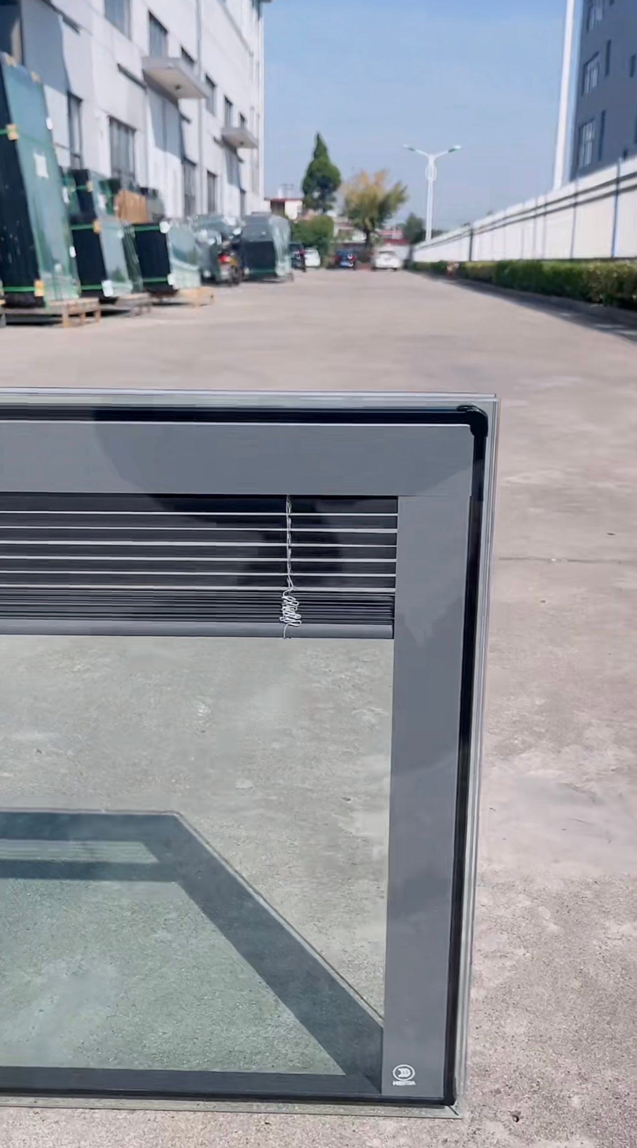 Zhiding Hollow louver glass(Price please ask customer service) Custom shade durable
