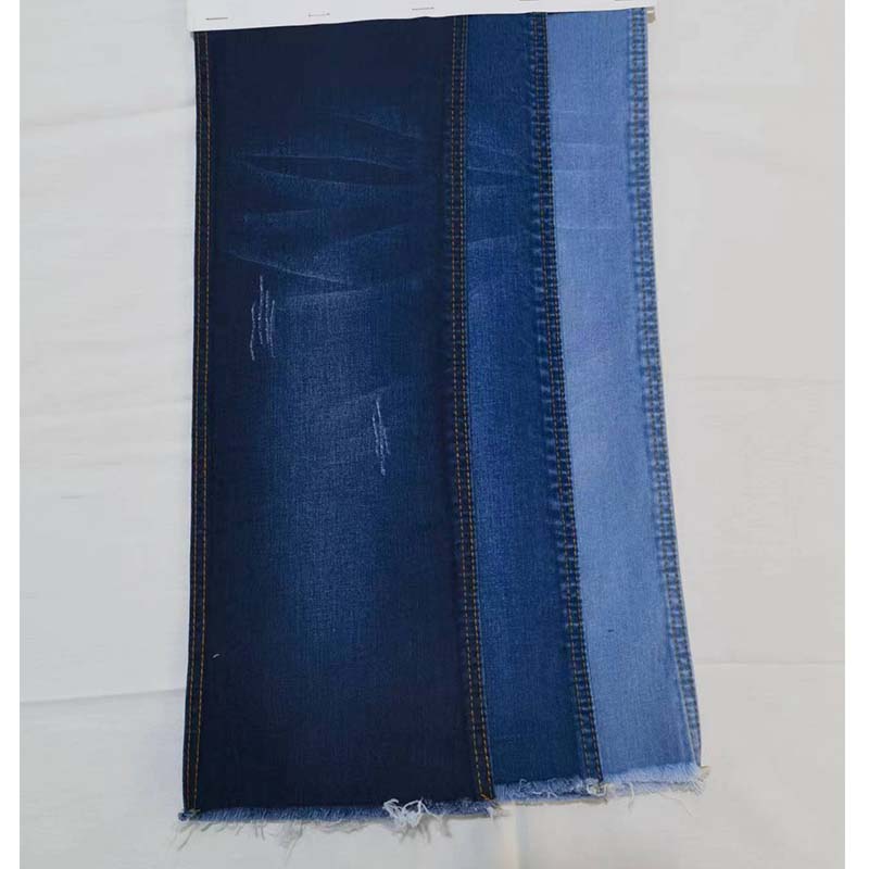 ZHENGNENGLIANG Denim fabric A21472 Denim pure cotton washed elastic denim fabric washed denim fabric