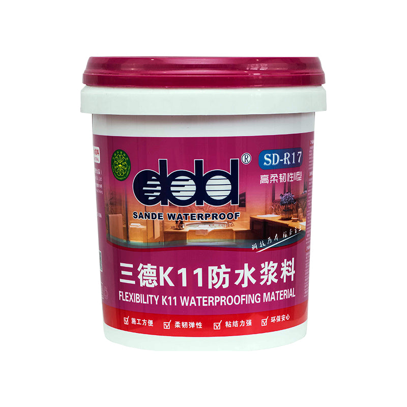SANDE K11 waterproof slurry Highly Flexible Type II Mortar kedap air K11 Bubur kedap air untuk kamar mandi