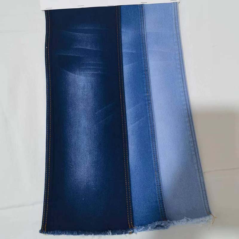 ZHENGNENGLIANG Denim fabric 7908-126 Denim pure cotton washed elastic denim fabric washed denim fabric