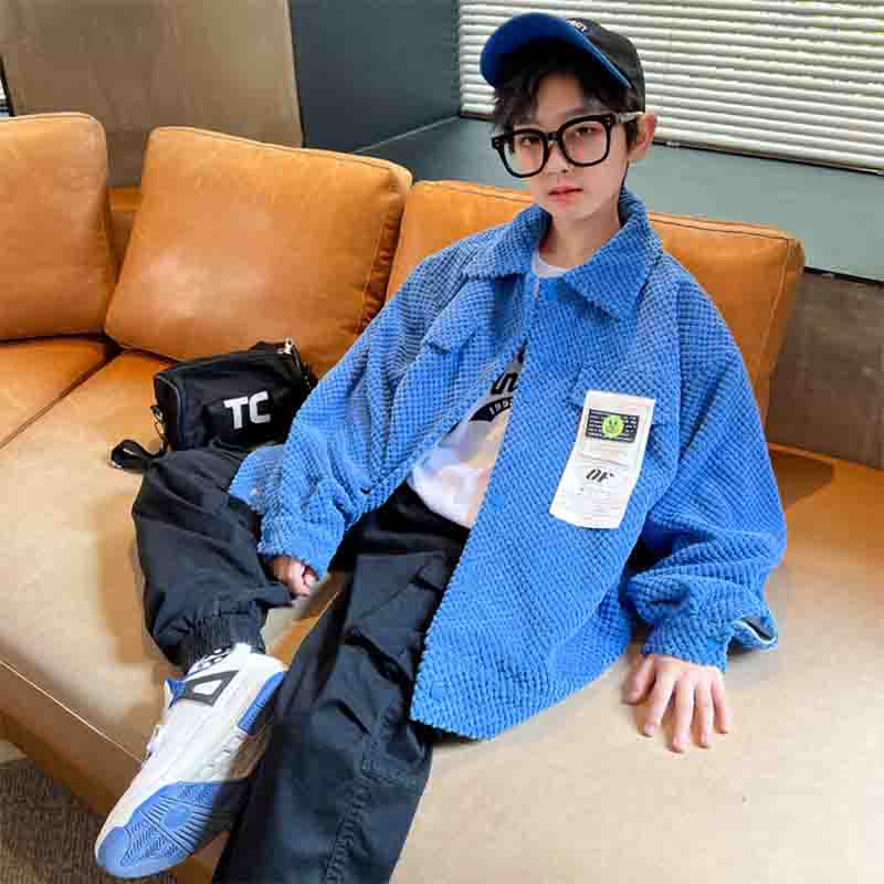 ZHONGRUI Autumn 2022 polka-dot corduroy coat