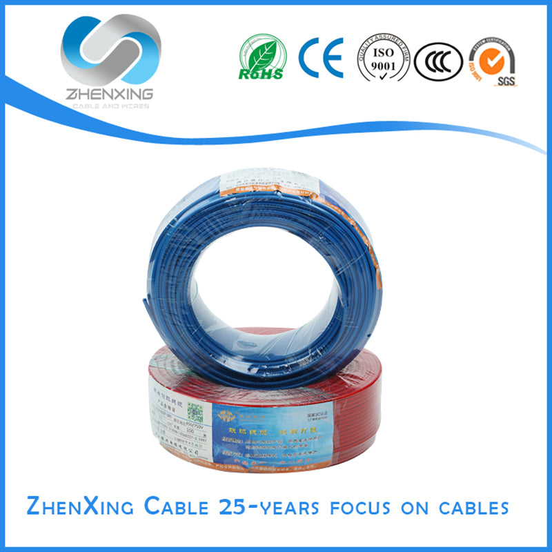 ZHENXING Copper core PVC insulated wire Pure copper core flame retardant cable and wire Square copper wire