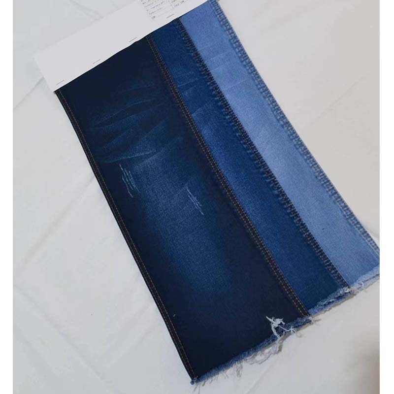 ZHENGNENGLIANG Denim fabric A21472 Denim pure cotton washed elastic denim fabric washed denim fabric