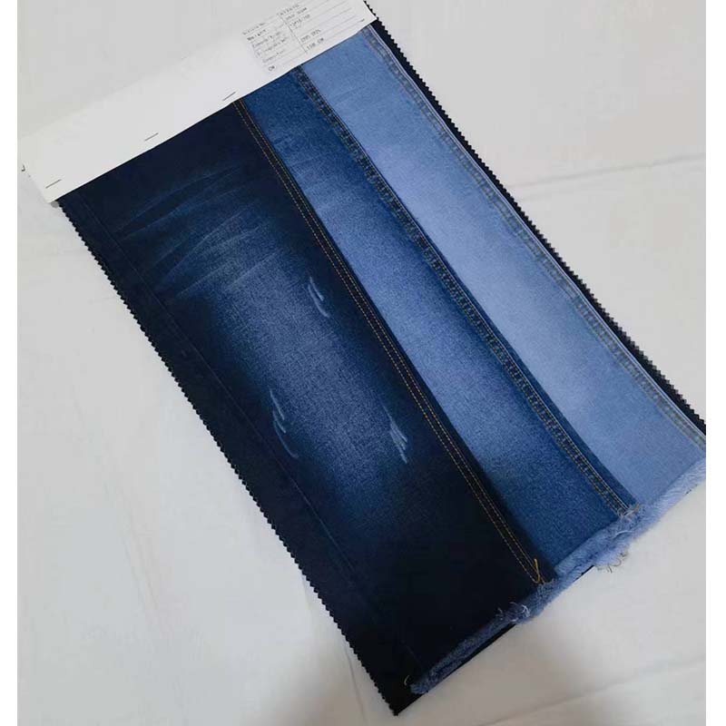 ZHENGNENGLIANG Denim fabric A12670 Denim pure cotton washed elastic denim fabric washed denim fabric