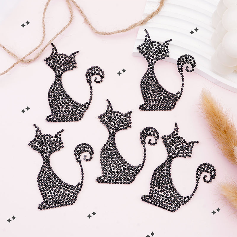 ZHAOSHUN Puss Water Diamond Patch Fox Cloth Patch Water Diamond Patch Cloth Patch