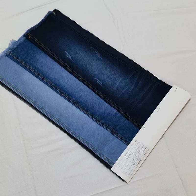 ZHENGNENGLIANG Denim fabric A12670 Denim pure cotton washed elastic denim fabric washed denim fabric