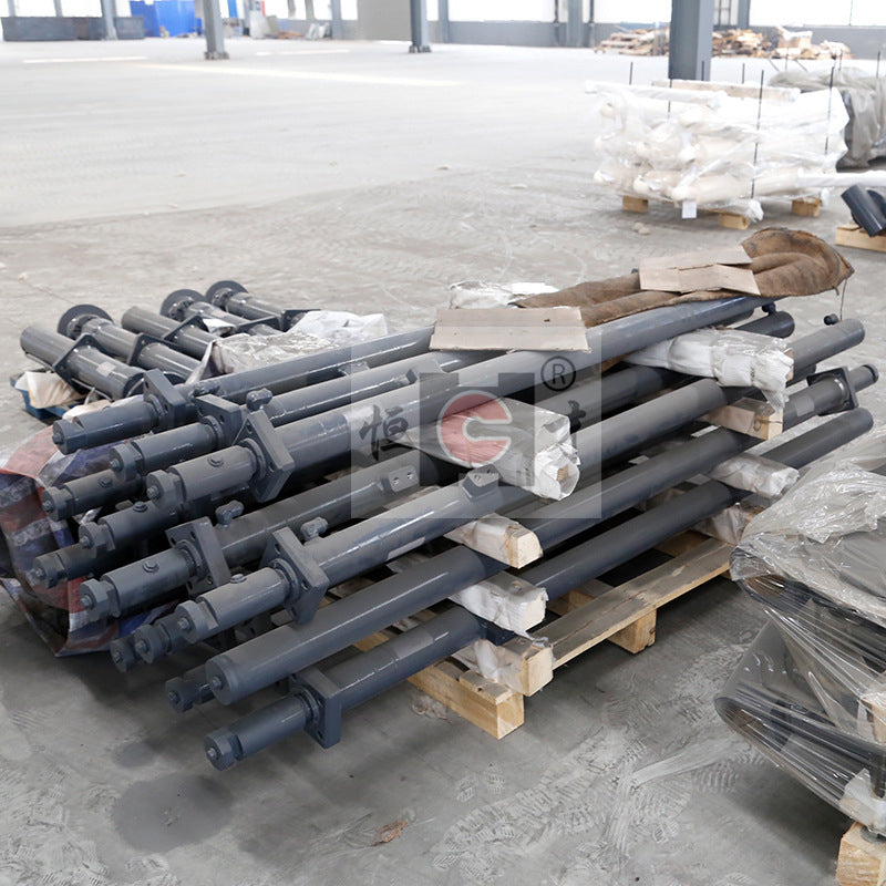 HENGCAI Large tonnage non-standard electric hydraulic cylinder High quality horizontal flange hydraulic cylinder