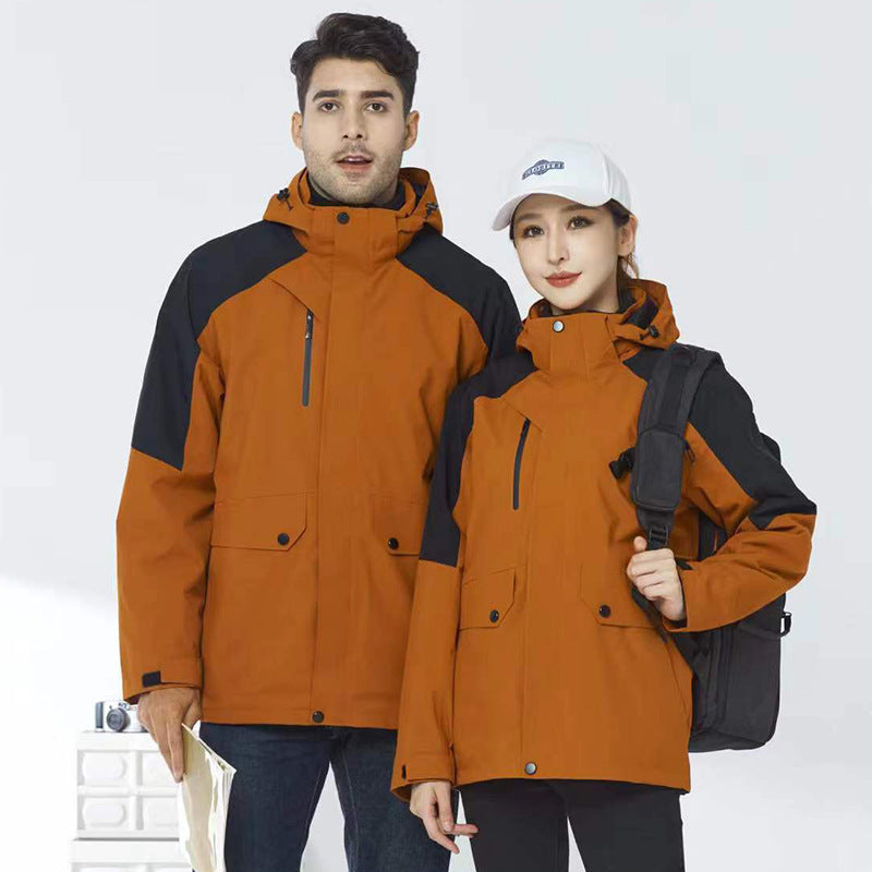 ZHENGNENGLIANG Outdoor casual jacket D23 Customized waterproof assault suit for couples, outdoor windproof jacket, outdoor detachable windproof jacket