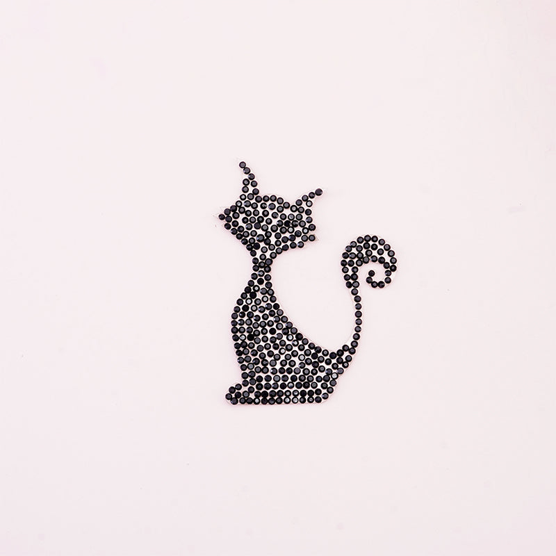 ZHAOSHUN Puss Water Diamond Patch Fox Cloth Patch Water Diamond Patch Cloth Patch