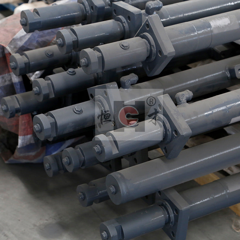 HENGCAI Large tonnage non-standard electric hydraulic cylinder High quality horizontal flange hydraulic cylinder