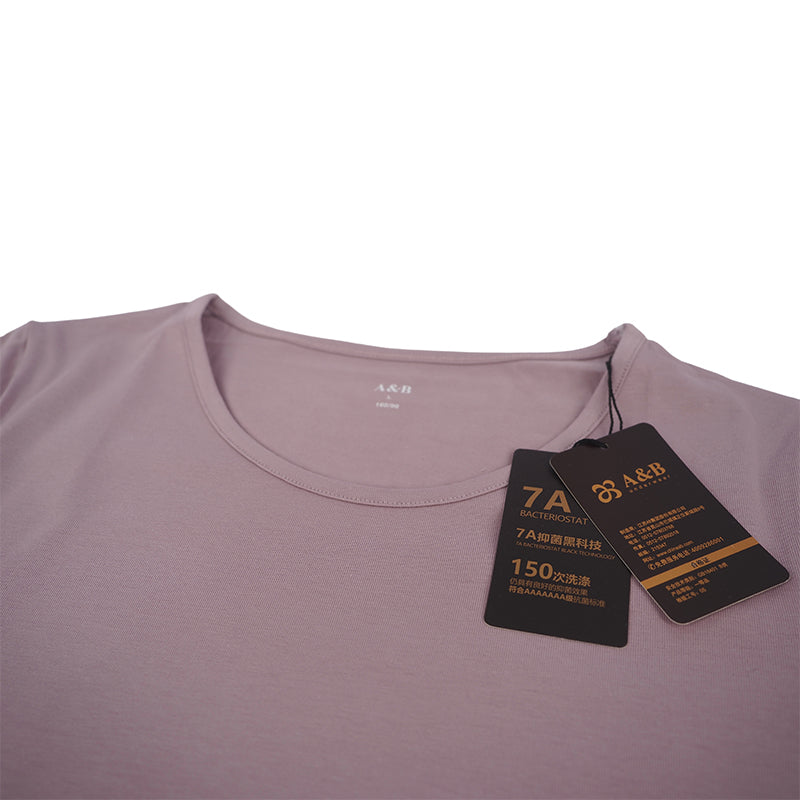 AB Class 7A Antibacterial soothing stretch cotton crew-neck set for women Starting batch 200 Thermal underwear autumn and winter