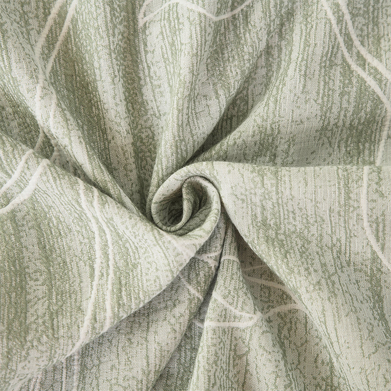 Smartex 4pc Botanical Cotton Jacquard Bedding Set – Comforter Set With Cushion – Sage Green(Price please ask customer service) Natural Fresh Style Boys