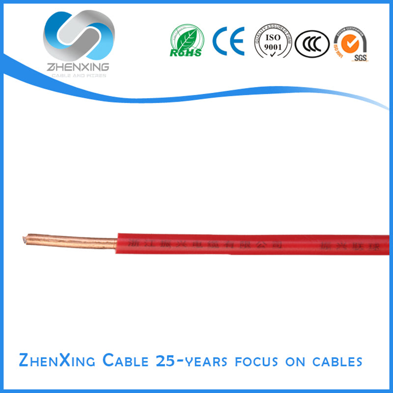 ZHENXING Copper core PVC insulated wire Pure copper core flame retardant cable and wire Square copper wire