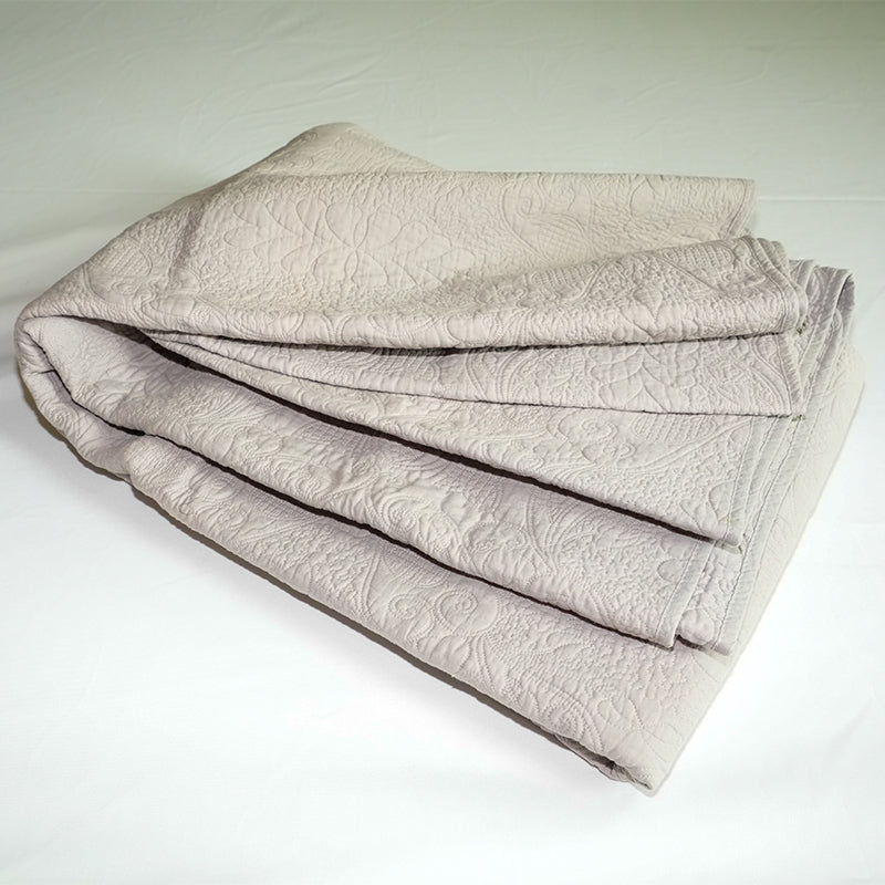 JingWei Brushed Fabric Embroidered Quilted Quilt(Price please ask customer service)Napping Blanket Double-sided