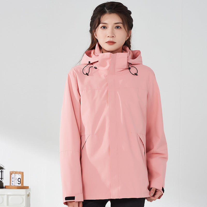 ZHENGNENGLIANG Outdoor casual jacket 2208 Customized waterproof assault suit for couples, outdoor windproof jacket, outdoor detachable windproof jacket