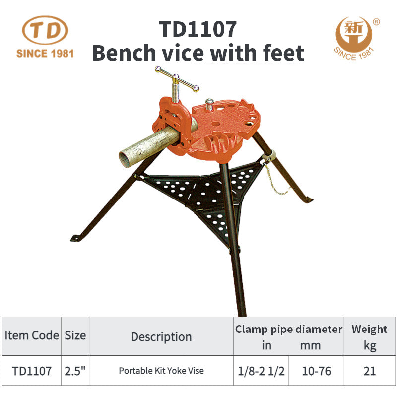 ZHONGTIANDA TD1107 Table vise with legs