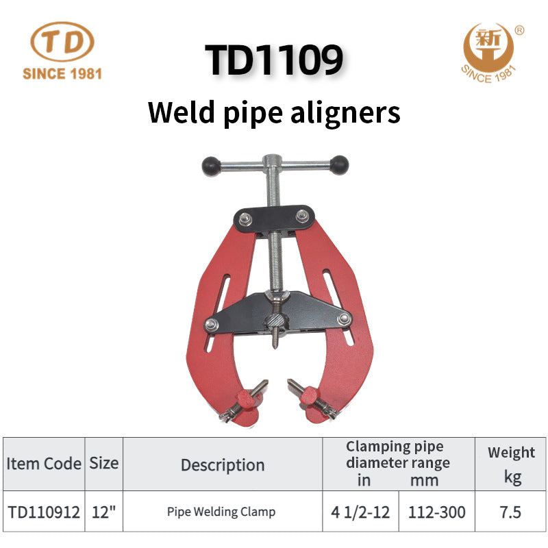 ZHONGTIANDA TD1109 Welding Pipe Aligner