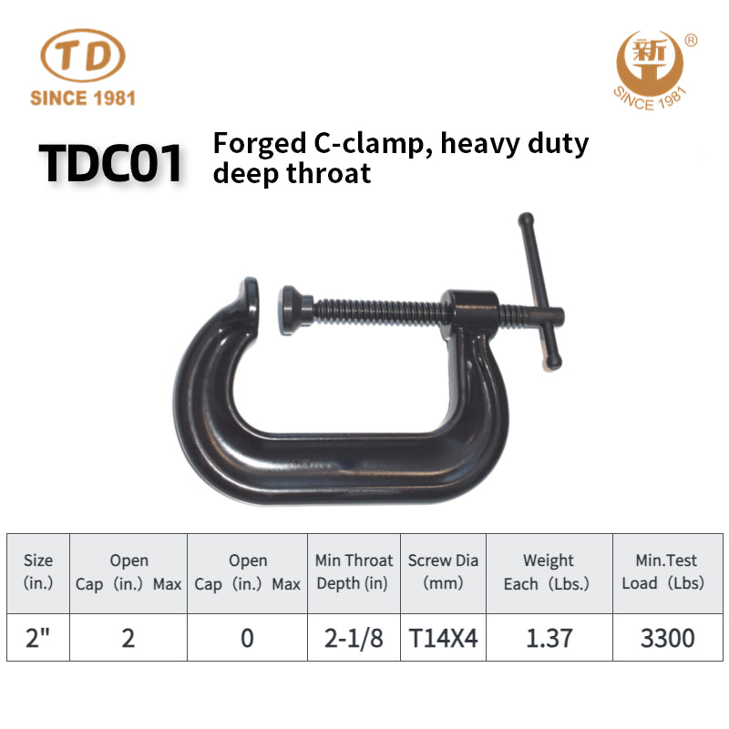 ZHONGTIANDA Forged C-clamp