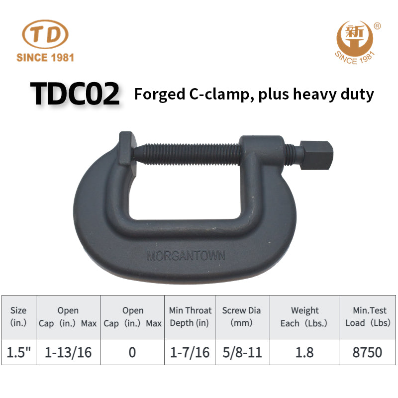 ZHONGTIANDA Forged C-clamp