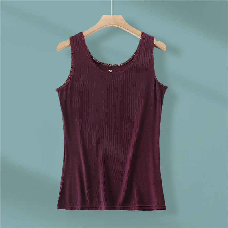 AB Modal ribbed camisole Starting batch 200 Modal vest AB underwear heart