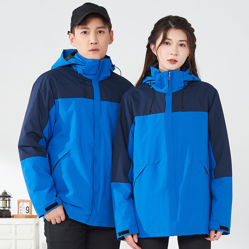 ZHENGNENGLIANG Outdoor casual jacket 2208 Customized waterproof assault suit for couples, outdoor windproof jacket, outdoor detachable windproof jacket