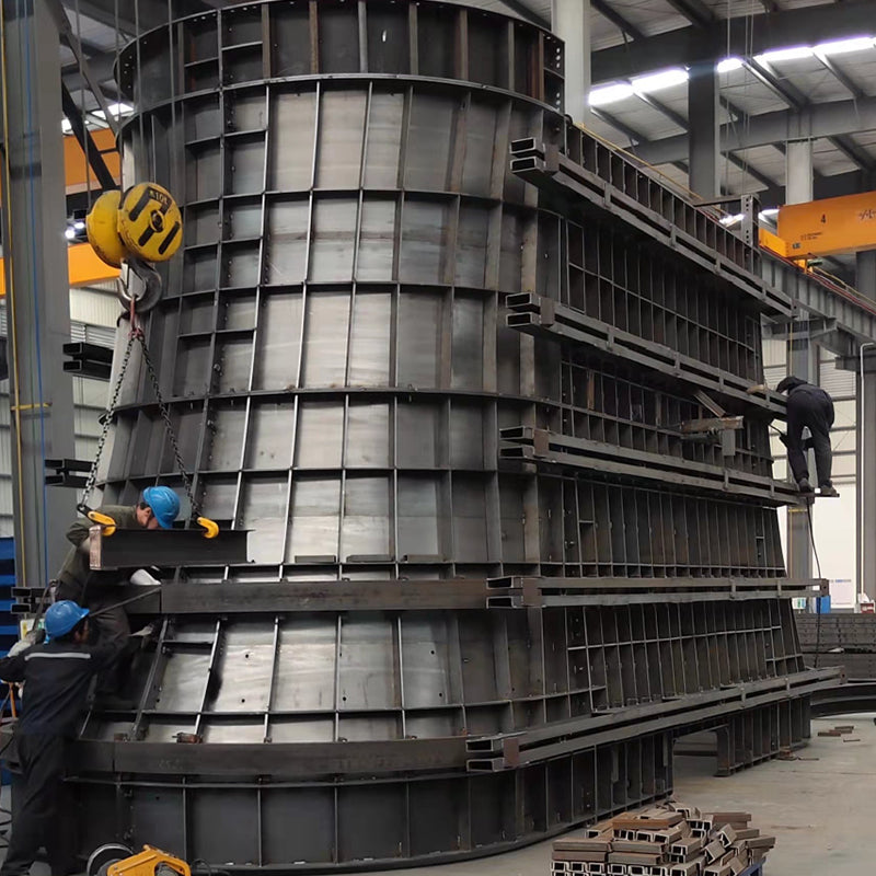 BAIGANG High-speed rail slope closing pier steel formwork
