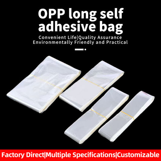 HePing OPP long self-adhesive bag(Price please ask customer service)Transparent Packaging Tape Garment Packaging Bags