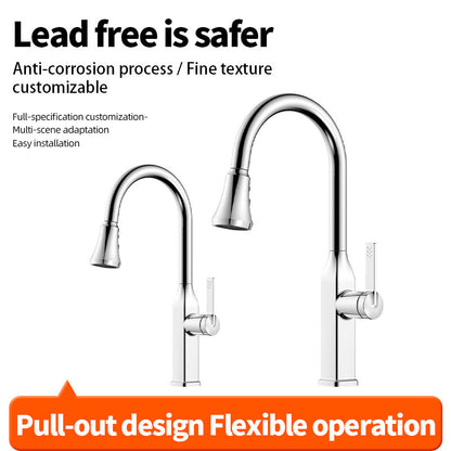 XinPeng Four-Function Pull-Out Kitchen Faucet Starting lot size 300 Simple Sturdy and durable