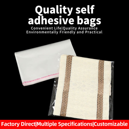 HePing self-adhesive bag(Price please ask customer service)A long bag Transparent Garment Packaging Self-Adhesive Bags