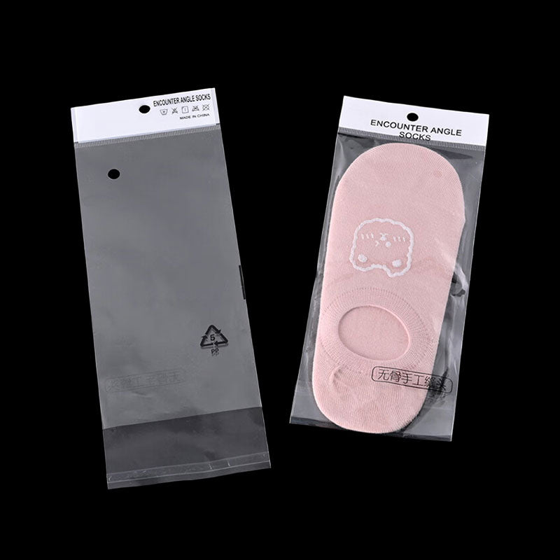 HePing Self-adhesive bags with hanging holes for printing(Price please ask customer service)Packaging Bags Self-sealing plastic department store