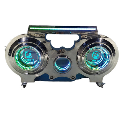 ShuaXin Stainless steel DJ booth Starting lot size 5(Price please ask customer service)Bar Lighted DJ Stands Disc Jockey Table