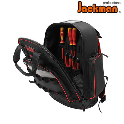 Tianrui 18 bags thick bag bottom, with 5cm reflective strip electrician repair tool backpack JKB-639H19