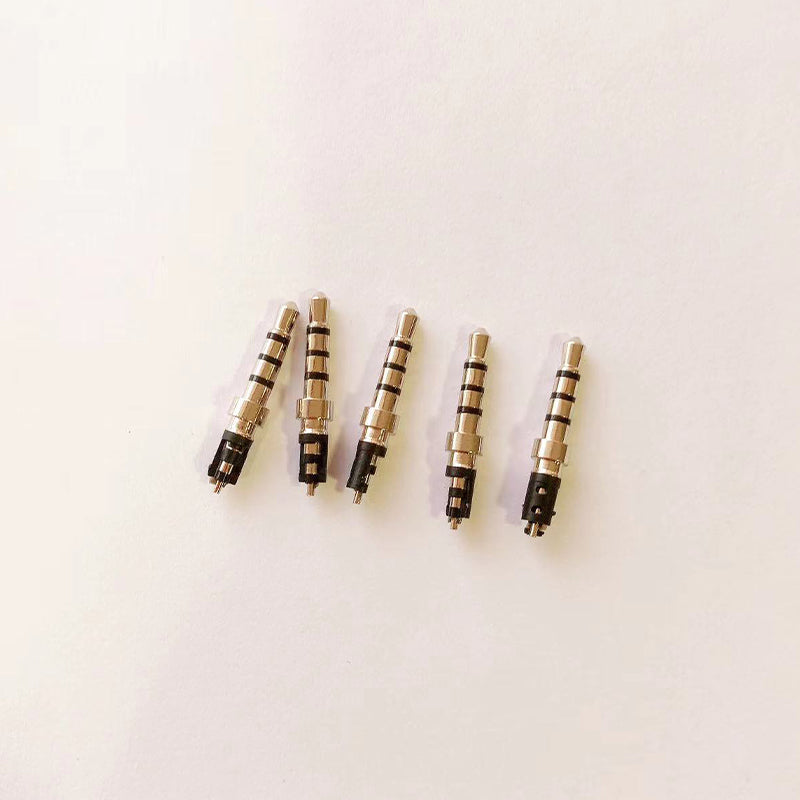 JIAJING  2.5 Quadrupole pins  Earphone pin gold-plated quadrupole audio plug, power interface plug
