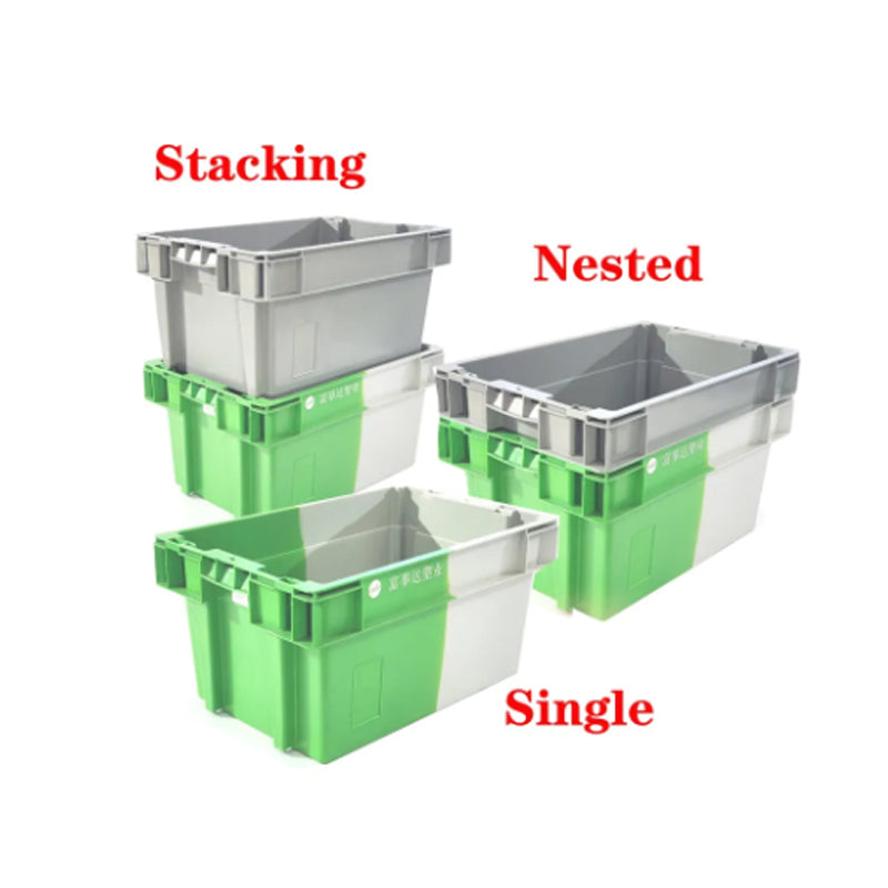 fushida Two-color flip nested solid box（Starting batch 500） Industrial air turnover box thickened color logistics box