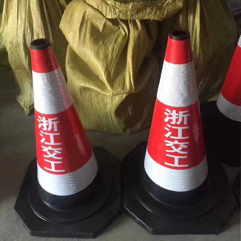Shangcheng Plastic road safety sign posts(Price please ask customer service)  Rubber Road Cone Reflective Road Cone