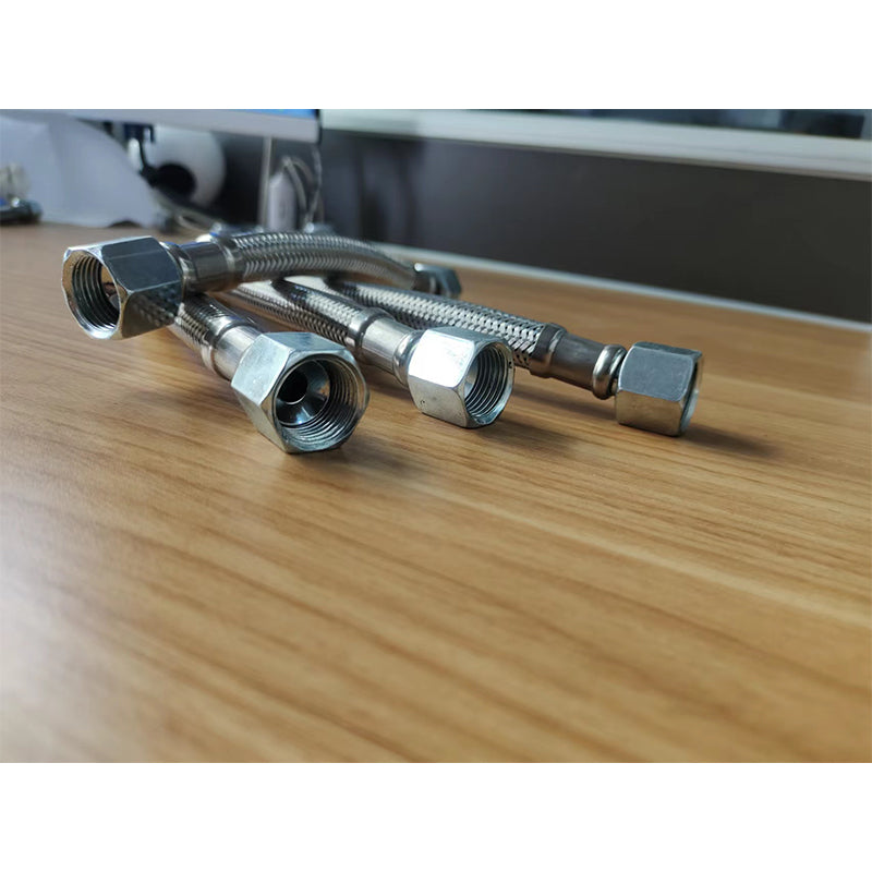 Shengjin Mute oil free air compressor inlet and outlet gas metal high pressure hose Thread 19mm, that is, 3/4*16 tooth joint/pipe diameter Φ15mm or 20mm(Price please ask customer service)