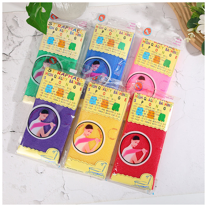 SHALI  Hardened sand nylon bath towel cross-border export long rubbing towel powerful cleaning mud rubbing ash sauna towel