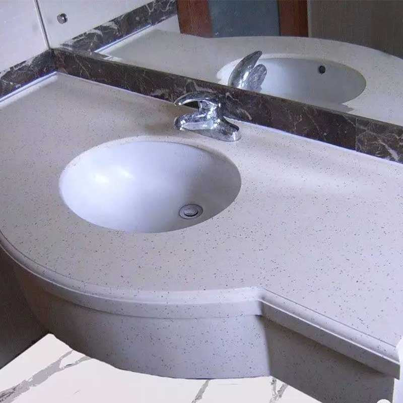 Dalong Quartz stone bathroom countertops(Price please ask customer service) Simple and modern One-piece washstand