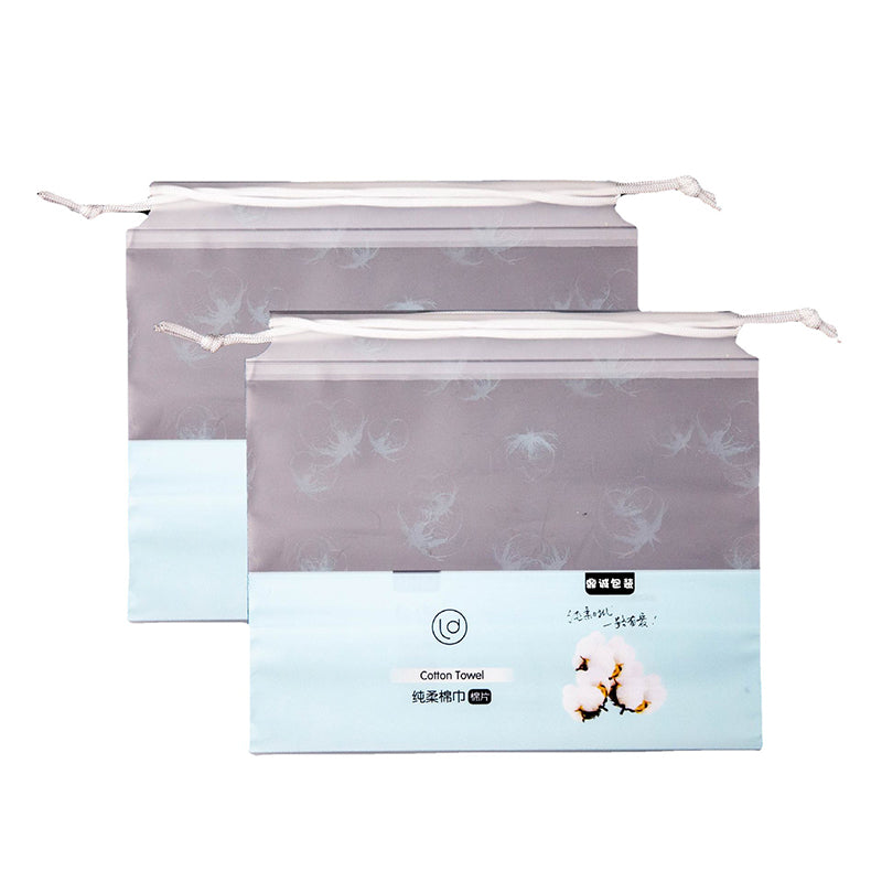 Dingcheng Custom face towel bag Cotton soft towel drawstring bag Clean face towel Cosmetic cotton bundle pocket ribbon drawstring bag(Price please ask customer service)