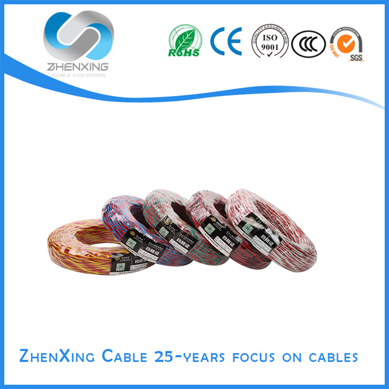 ZHENXING  Flexible cables for stranded connections with copper-core PVC insulation  High Precision Oxygen Free Pure Copper Flexible Wire Oxidation Resistant Flexible Wire