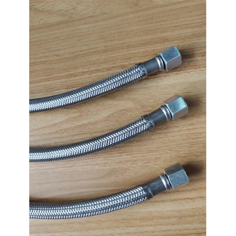 Shengjin Mute oil free air compressor inlet and outlet gas metal high pressure hose 3 minute thread 16mm, that is, 3/8 connector/pipe diameter Φ15mm(Price please ask customer service)